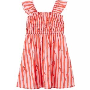 Cotton On Kids 100% Cotton Frankie Flutter Sleeves Dress